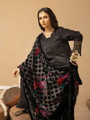 Dastaan by Riaz Arts Embroidered Leather Peach 3Pc Suit DS-19