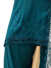 Dastaan by Riaz Arts Embroidered Leather Peach 3Pc Suit DS-21