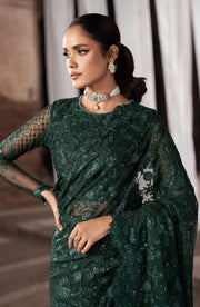 Zarif Shehnai Embroidered Luxury Net Unstitched 3Pc Suit ZS-08 MEESAM