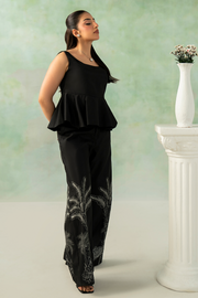 Zarposh Folds Ready to Wear Womens 2Piece Crepe Fabric Suit - LUMA