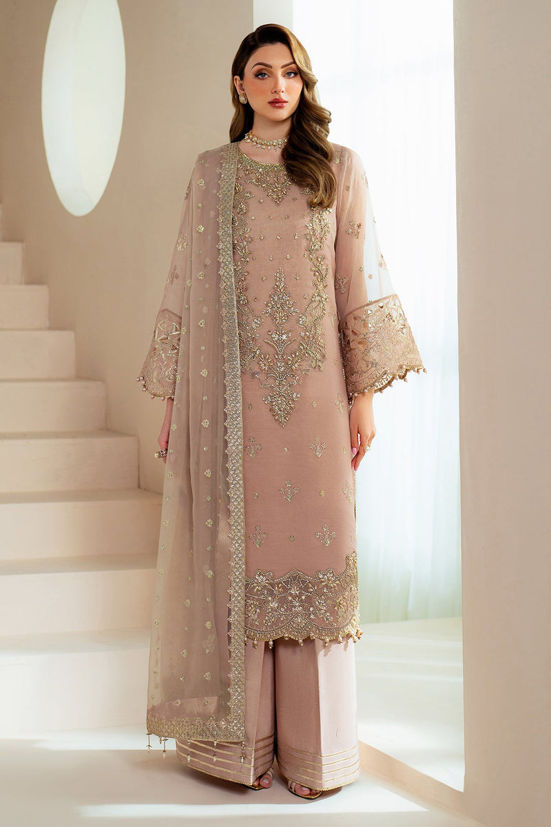 Alizeh Aymal Embroidered Chiffon Unstitched 3Pc Suit AF-BHM-4043-Jade