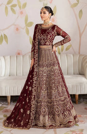 Zarif Shehnai Embroidered Luxury Chiffon Unstitched 3Pc Suit ZS-05 SHEESHAM