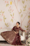 Zarif Shehnai Embroidered Luxury Chiffon Unstitched 3Pc Suit ZS-05 SHEESHAM