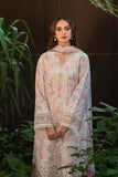 Neeshay Summer Lines Printkari Embroidered Lawn Unstitched 3Pc Suit - WHIMSY