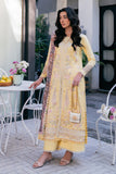 Neeshay Symphony Embroidered Lawn Unstitched 3Pc Suit - SUNBEAM