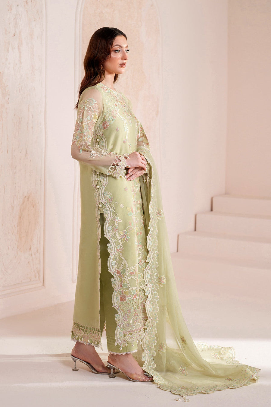 Threads by Alizeh Embroidered Chiffon Unstitched 3Pc Suit AF-BDHG-5042-Anya