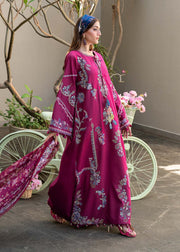 Kanwal Malik Mira Summer Lawn Unstitched Embroidered 3Pc Suit - Kaia
