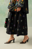 Zarposh Folds Ready to Wear Womens 2Piece Crepe Fabric Suit - EDEN