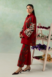 Zarposh Folds Ready to Wear Womens 2Piece Crepe Fabric Suit - VEIRA