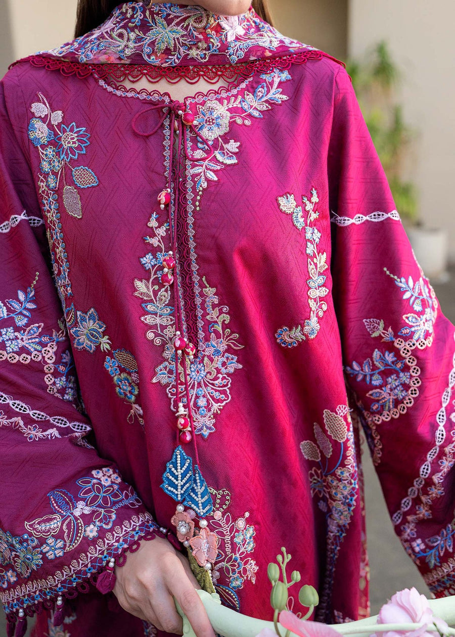 Kanwal Malik Mira Summer Lawn Unstitched Embroidered 3Pc Suit - Kaia