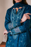 Neeshay Symphony Embroidered Lawn Unstitched 3Pc Suit - SEA-SPRAY