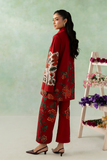 Zarposh Folds Ready to Wear Womens 2Piece Crepe Fabric Suit - VEIRA