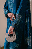 Neeshay Symphony Embroidered Lawn Unstitched 3Pc Suit - SEA-SPRAY