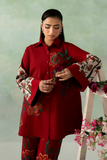 Zarposh Folds Ready to Wear Womens 2Piece Crepe Fabric Suit - VEIRA