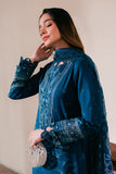 Neeshay Symphony Embroidered Lawn Unstitched 3Pc Suit - SEA-SPRAY