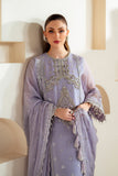 Alizeh Aymal Embroidered Chiffon Unstitched 3Pc Suit AF-BHM-4041-Marine
