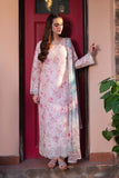 Neeshay Summer Lines Printkari Embroidered Lawn Unstitched 3Pc Suit - PECHE