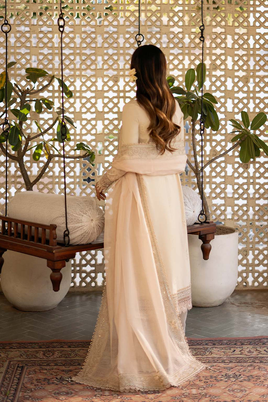 Zarposh Sajni Embroidered Lawn Unstitched 3Pc Suit - Mehmal