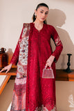 Neeshay Symphony Embroidered Lawn Unstitched 3Pc Suit - SCARLET