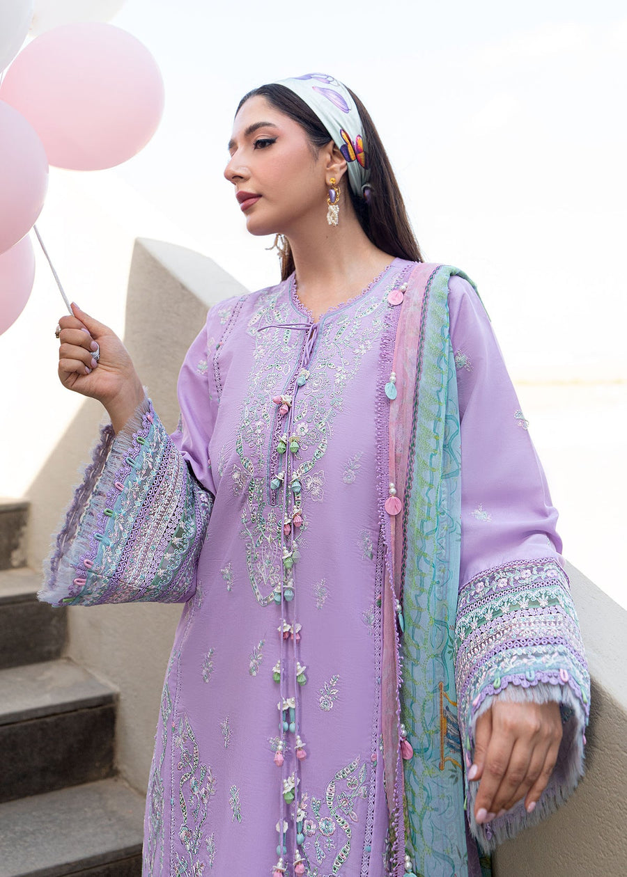 Kanwal Malik Mira Summer Lawn Unstitched Embroidered 3Pc Suit - Siana
