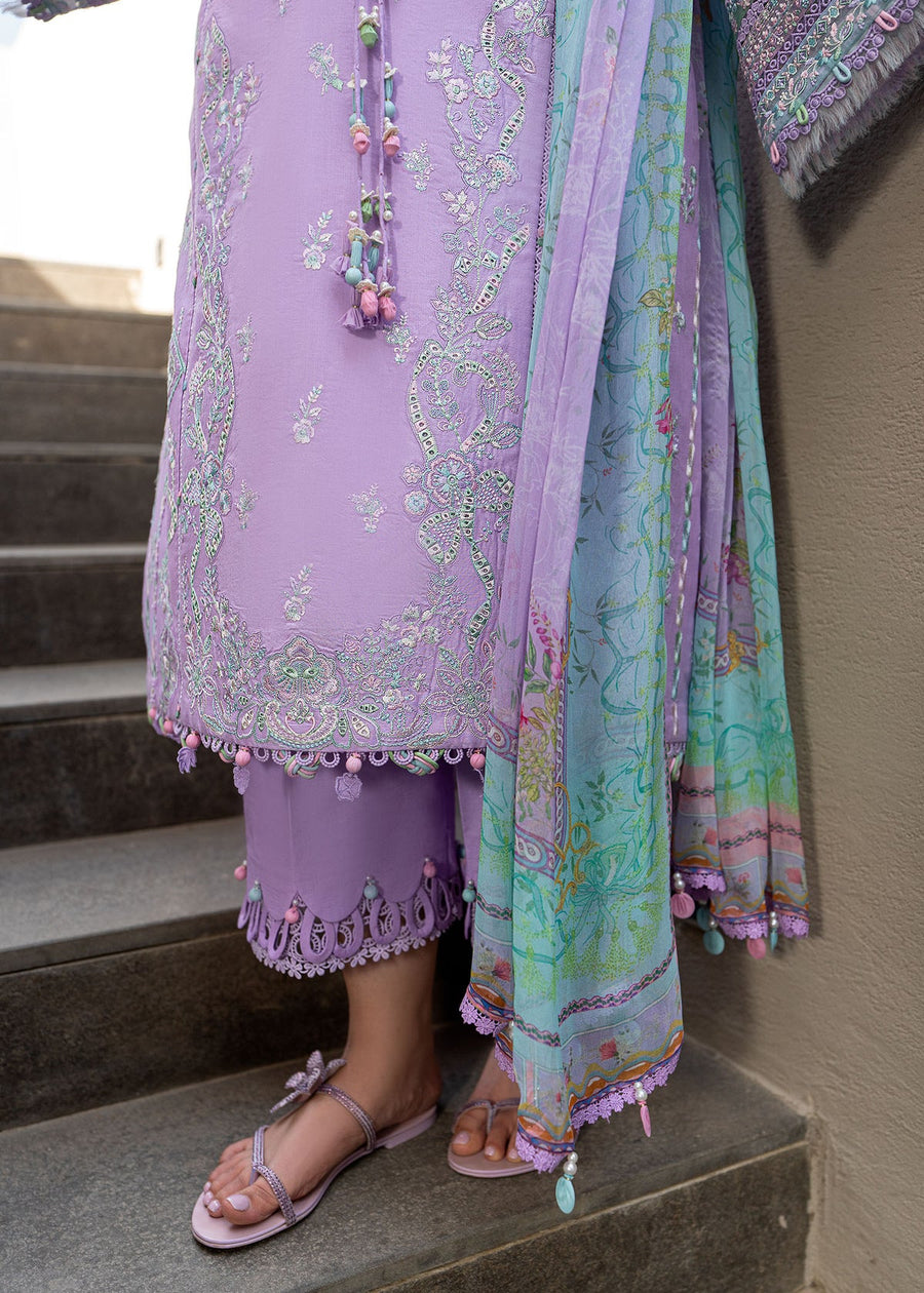 Kanwal Malik Mira Summer Lawn Unstitched Embroidered 3Pc Suit - Siana