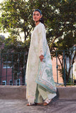 Neeshay Summer Lines Printkari Embroidered Lawn Unstitched 3Pc Suit - MEADOW MIST