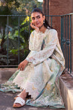 Neeshay Summer Lines Printkari Embroidered Lawn Unstitched 3Pc Suit - MEADOW MIST