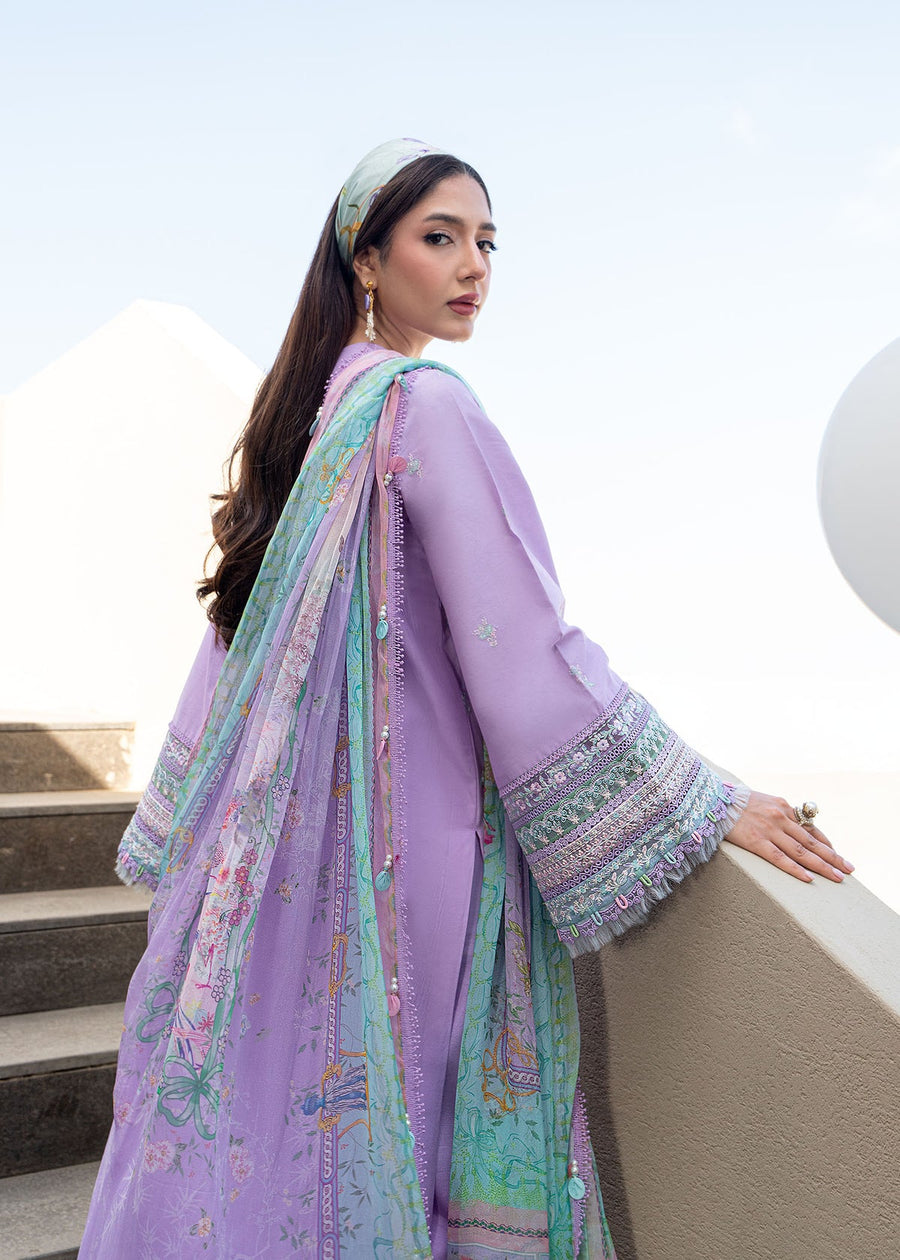 Kanwal Malik Mira Summer Lawn Unstitched Embroidered 3Pc Suit - Siana