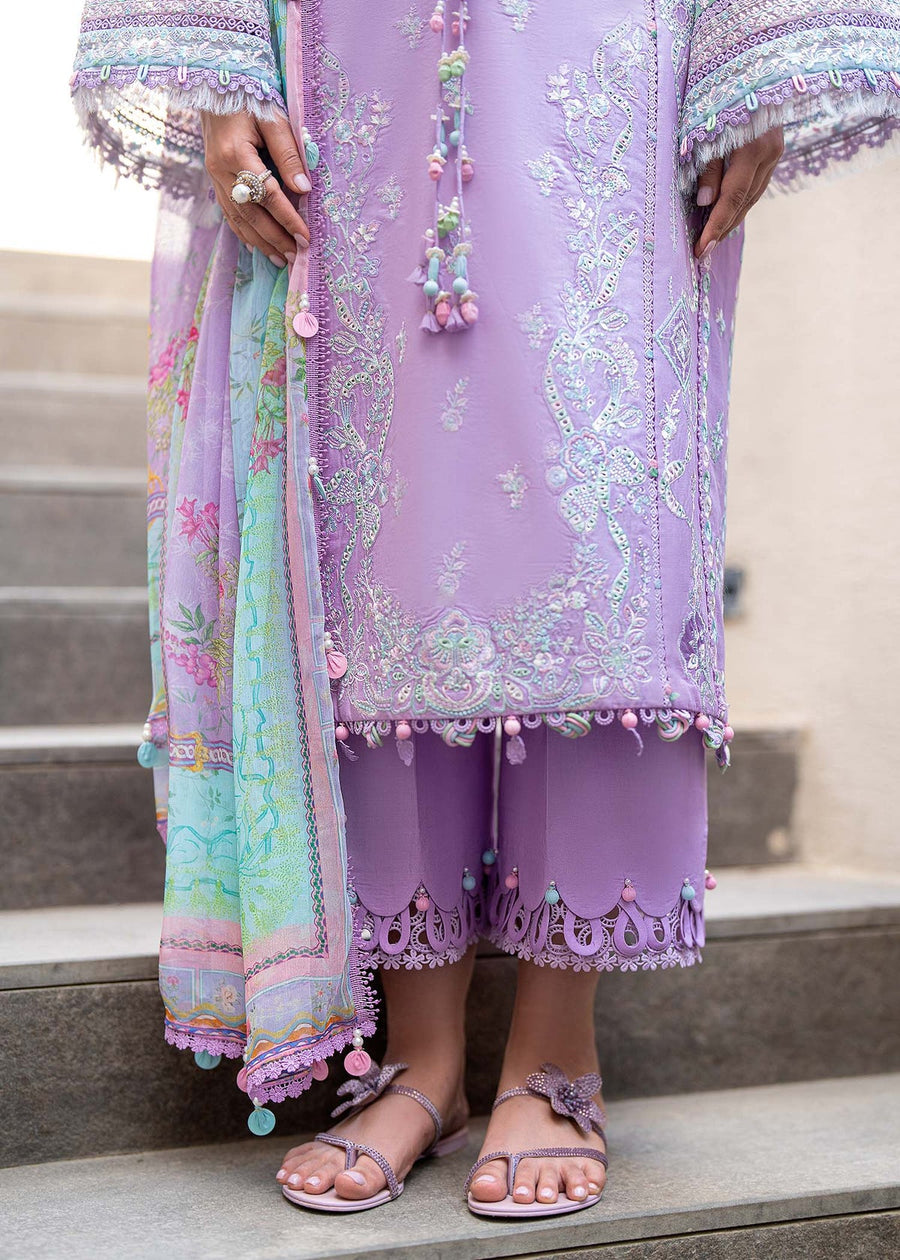 Kanwal Malik Mira Summer Lawn Unstitched Embroidered 3Pc Suit - Siana
