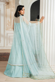 Zarif Nafees Sequins Embroidered Net Unstitched 3Pc Suit ZNAF - 04 KEREM
