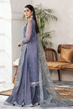 Nazneen by Avyana Embroidered Net Unstitched 4Pc Suit - Fizah