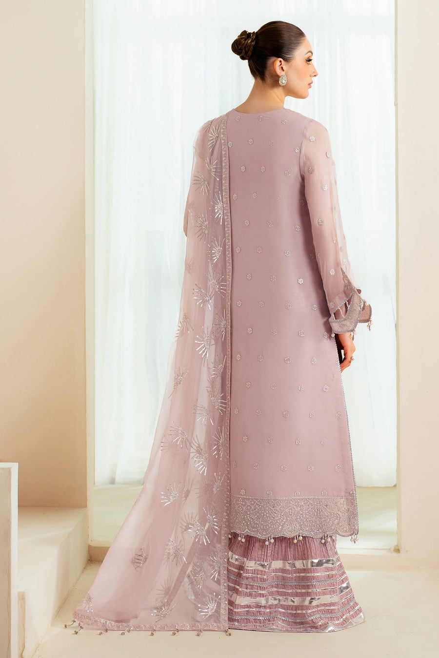 Alizeh Aymal Embroidered Chiffon Unstitched 3Pc Suit AF-BHM-4045-Sira
