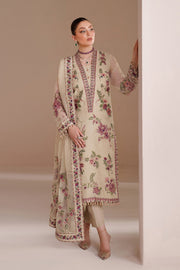 Threads by Alizeh Embroidered Chiffon Unstitched 3Pc Suit AF-BDHG-5041-Victoria
