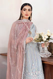 Nazneen by Avyana Embroidered Net Unstitched 4Pc Suit - Mahtaab