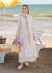 Kanwal Malik Mira Summer Lawn Unstitched Embroidered 3Pc Suit - Luna