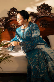 Zarposh Sajni Embroidered Lawn Unstitched 3Pc Suit - Azal