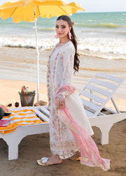 Kanwal Malik Mira Summer Lawn Unstitched Embroidered 3Pc Suit - Luna