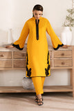 Zarposh Basic Pret Embroidered Cotton 2Pc Suit ( Ready To Wear ) - Amber