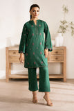 Zarposh Basic Pret Embroidered Cotton 2Pc Suit ( Ready To Wear ) - Jade