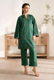 Zarposh Basic Pret Embroidered Cotton 2Pc Suit ( Ready To Wear ) - Jade