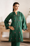 Zarposh Basic Pret Embroidered Cotton 2Pc Suit ( Ready To Wear ) - Jade