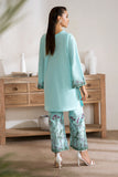 Zarposh Basic Pret Embroidered Cotton 2Pc Suit ( Ready To Wear ) - Aqua