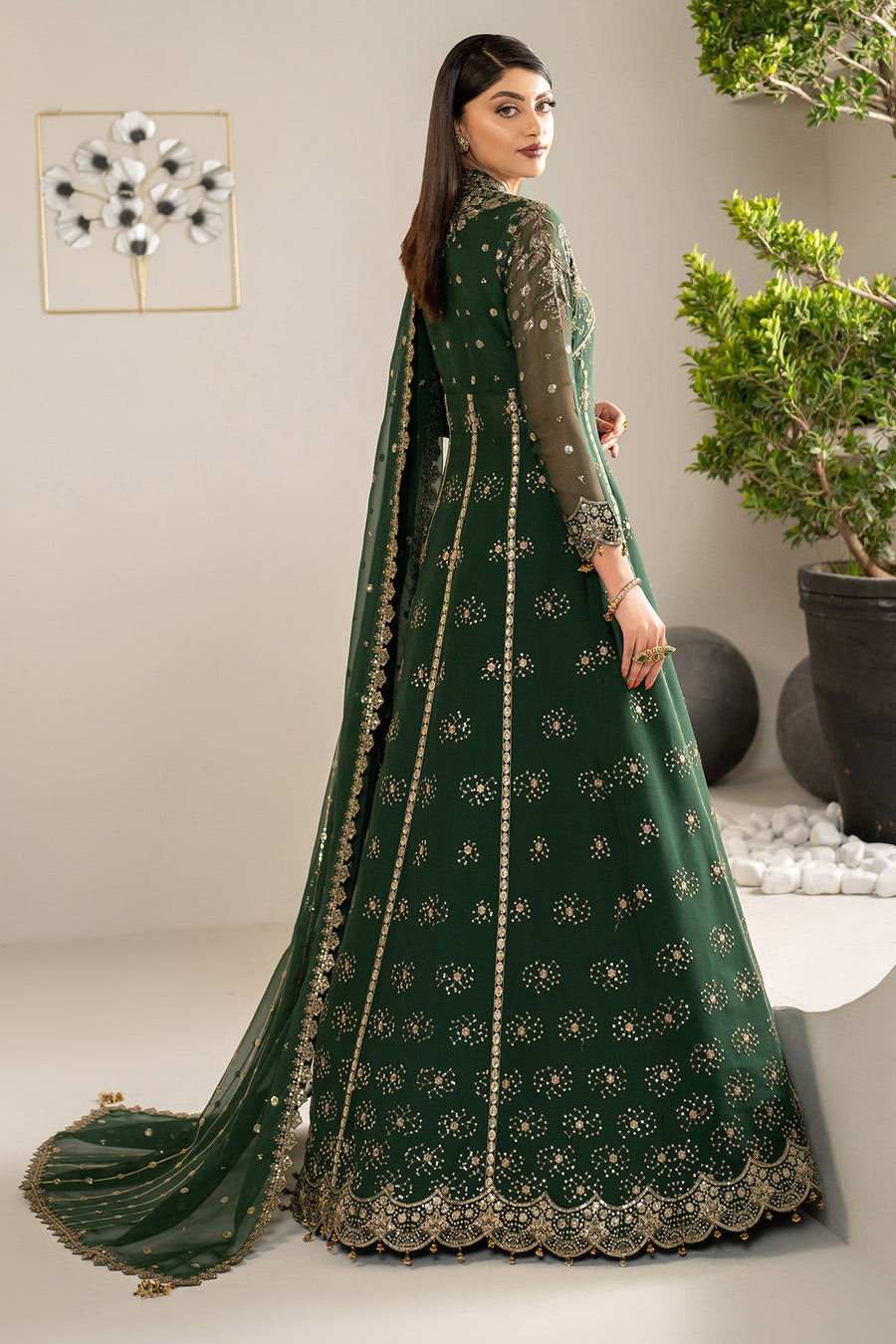Alizeh Formals Embroidered Chiffon Unstitched 3Pc Suit AF-CH-2184-Elza