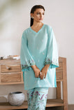 Zarposh Basic Pret Embroidered Cotton 2Pc Suit ( Ready To Wear ) - Aqua