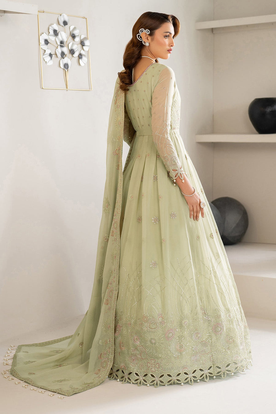 Alizeh Formals Embroidered Chiffon Unstitched 3Pc Suit AF-CH-2189-Zenel