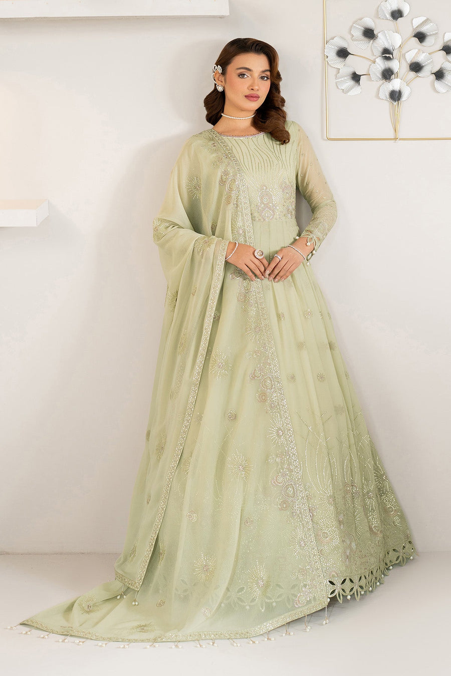 Alizeh Formals Embroidered Chiffon Unstitched 3Pc Suit AF-CH-2189-Zenel