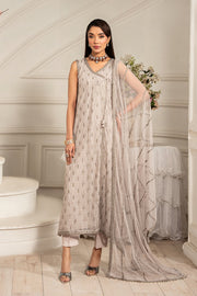 Zarif Formals Sequins Embroidered Net Unstitched 3Pc Suit ZFE-05 ALAINA
