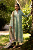 Neeshay Summer Lines Printkari Lawn Unstitched 3Pc Suit - SAGE BRUSH