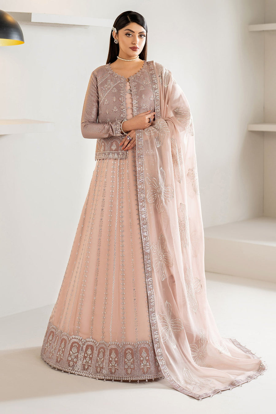 Alizeh Formals Embroidered Chiffon Unstitched 3Pc Suit AF-CH-2187-Nisa