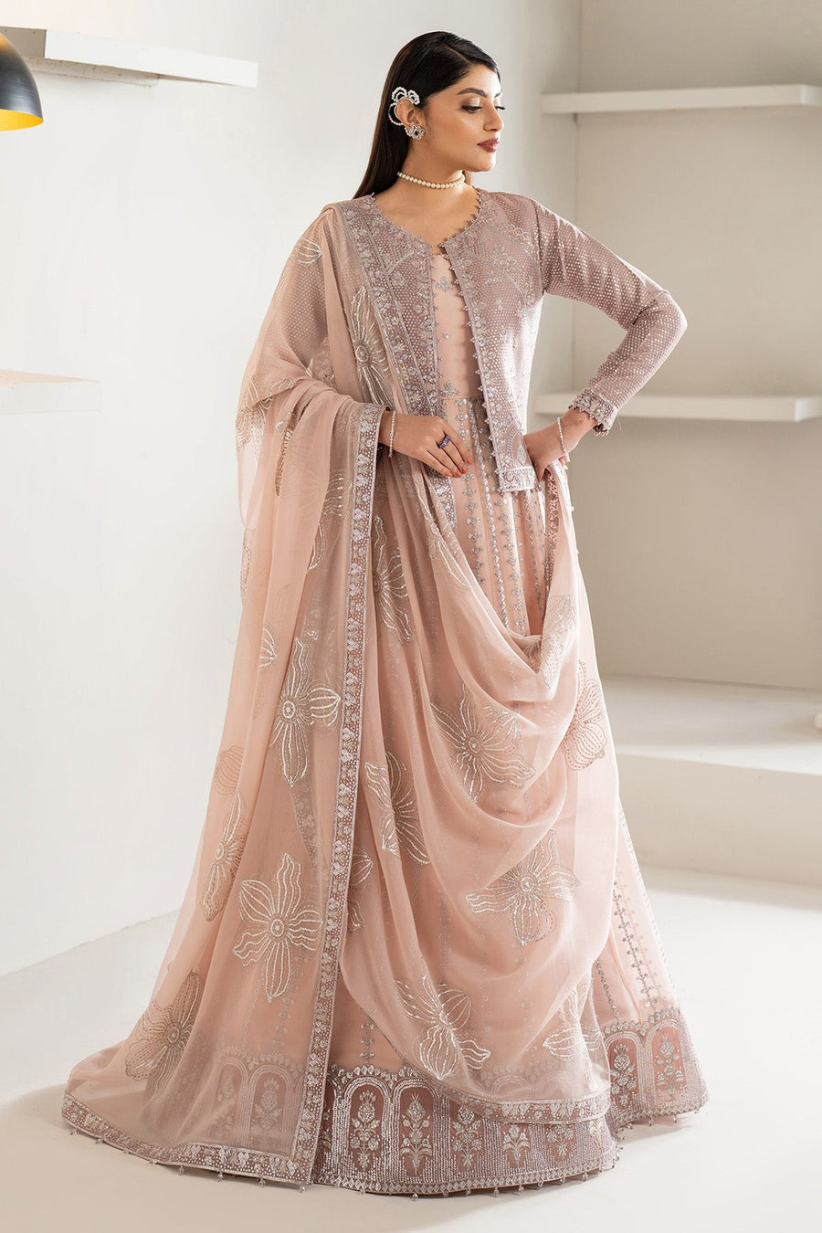 Alizeh Formals Embroidered Chiffon Unstitched 3Pc Suit AF-CH-2187-Nisa